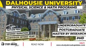 Dalhousie University Physical Science & Math Programs