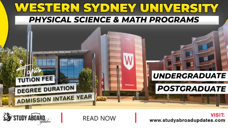Physical Science & Math