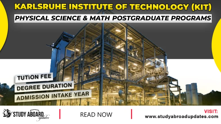 Physical Science & Math Postgraduate