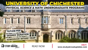 University of Chichester Physical Science & Math Undergraduate Programs