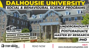 Dalhousie University Social & Behavioural Science Programs