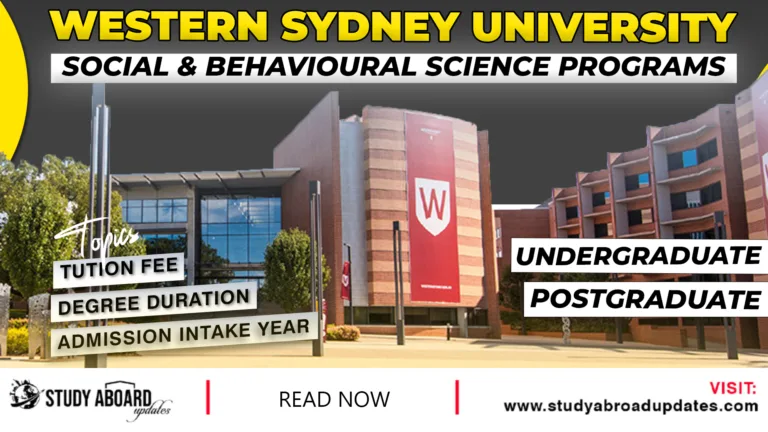 Social & Behavioural Science