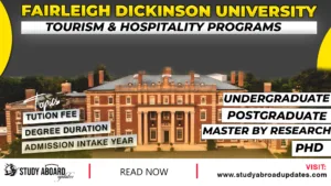 Fairleigh Dickinson University Tourism & Hospitality Programs