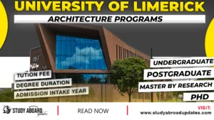 University of Limerick Architecture Programs