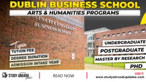Dublin Business School Arts & Humanities Programs