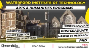 Waterford Institute of Technology Arts & Humanities Programs