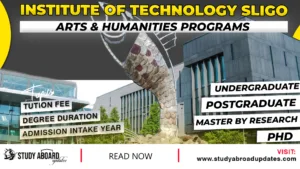 Institute of Technology Sligo Arts & Humanities Programs