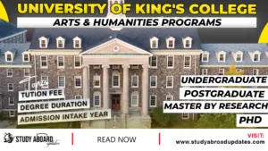 University of King's College Arts & Humanities Programs