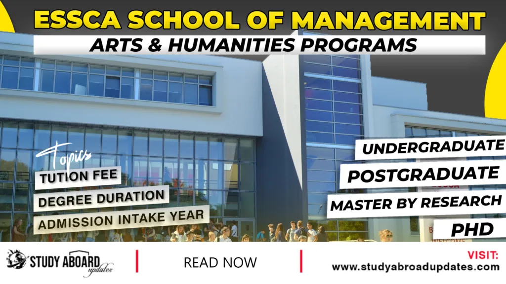 ESSCA School of Management Arts & Humanities Programs