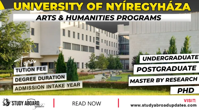 University of Nyíregyháza Arts & Humanities Programs
