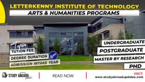 Letterkenny Institute of Technology Arts & Humanities Programs