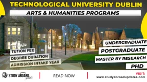 Technological University Dublin Arts & Humanities Programs