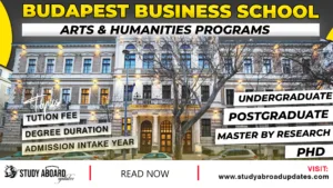 Budapest Business School Arts & Humanities Programs