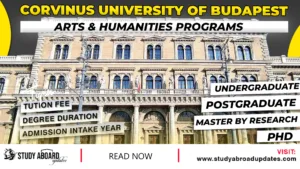 Corvinus University of Budapest Arts & Humanities Programs