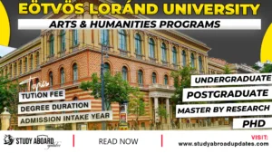 Eötvös Loránd University Arts & Humanities Programs