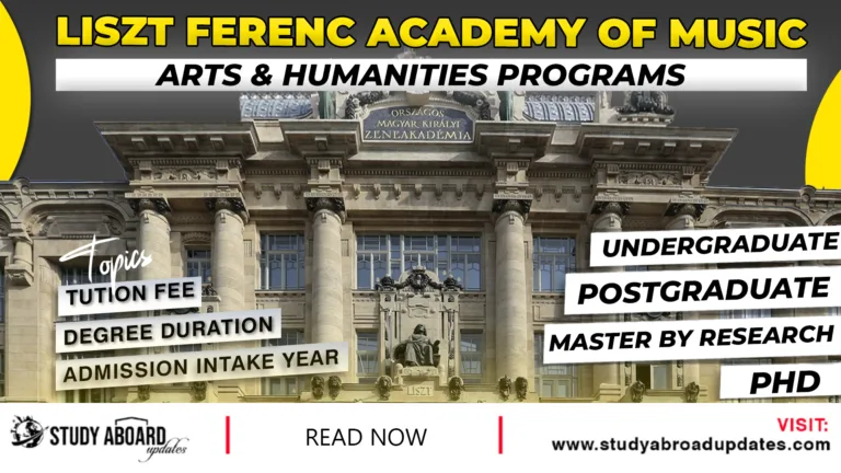 Liszt Ferenc Academy of Music Arts & Humanities