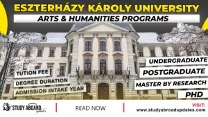 Eszterházy Károly University Arts & Humanities Programs