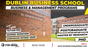 Dublin Business School Business & Management Programs