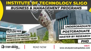 Institute of Technology Sligo Business & Management Programs