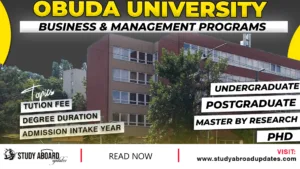 Óbuda University Business & Management Programs