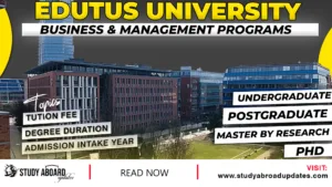 Edutus University Business & Management Programs