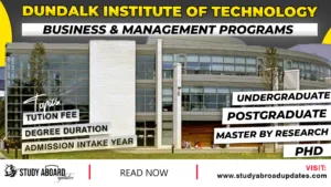 Dundalk Institute of Technology Business & Management Programs