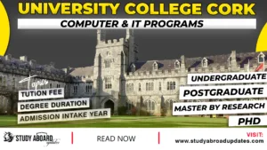 University College Cork Computer & IT programs