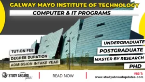 Galway Mayo Institute of Technology Computer & IT Programs