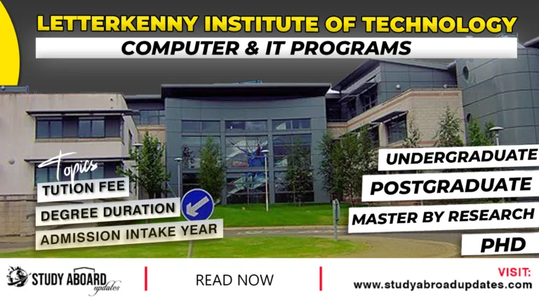 Letterkenny Institute of Technology Computer & IT Programs