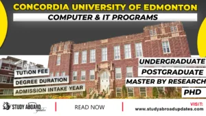 Concordia University of Edmonton Computer & IT Programs
