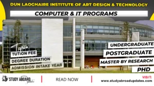 Dun Laoghaire Institute of Art Design & Technology Computer & IT Programs
