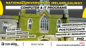 National University of Ireland Galway Computer & IT Programs
