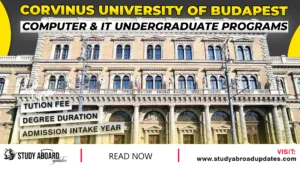 Corvinus University of Budapest Computer & IT Programs