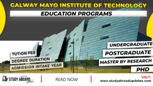 Galway Mayo Institute of Technology Education Programs