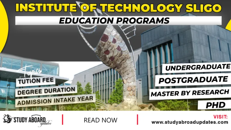 Institute of Technology Sligo Education Programs