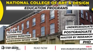 National College of Art & Design Education Programs