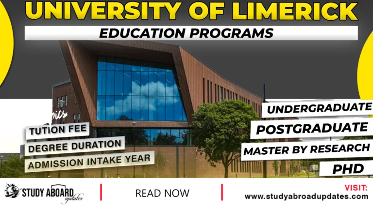University of Limerick Education Programs