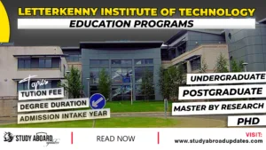Letterkenny Institute of Technology Education Programs