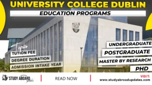 University College Dublin Education Programs