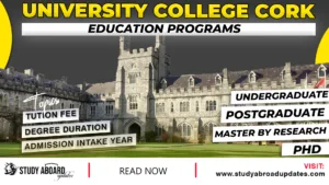 University College Cork Education programs