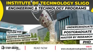 Institute of Technology Sligo Engineering & Technology Programs