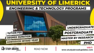 University of Limerick Engineering & Technology Programs