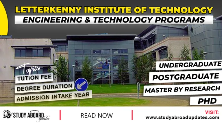 Letterkenny Institute of Technology Engineering & Technology Programs