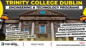 Trinity College Dublin Engineering & Technology Programs
