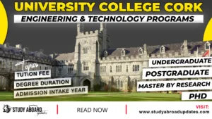 University College Cork Engineering & Technology programs