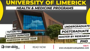 University of Limerick Health & Medicine Programs
