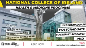 National College of Ireland Health & Medicine Programs