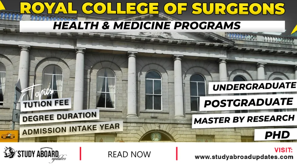 Royal College of Surgeons Health & Medicine Programs