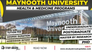 Maynooth University Health & Medicine Programs