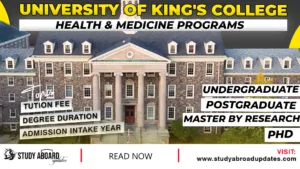 University of King's College Health & Medicine Programs